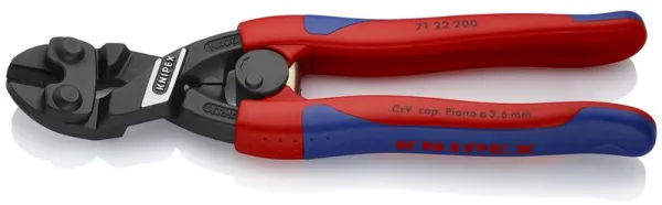 Knipex KNIPEX CoBoltÂ® Kompakt bultsax svart atramentiserad, med smala flerkomponentshandtag 200 mm