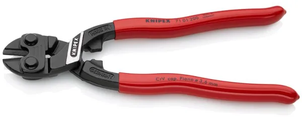 Knipex KNIPEX CoBolt® Kompakt bultsax svart atramentiserad, plastbelagd 200 mm